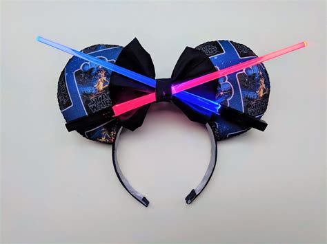 99 Baby Yoda Grogu Mickey Ear Baseball Cap - Star Wars Mandalorian Glitter Mouse Ears - Jedi Disney Hat- Green Glitter Mickey Ears RTS (1. . Star wars mouse ears